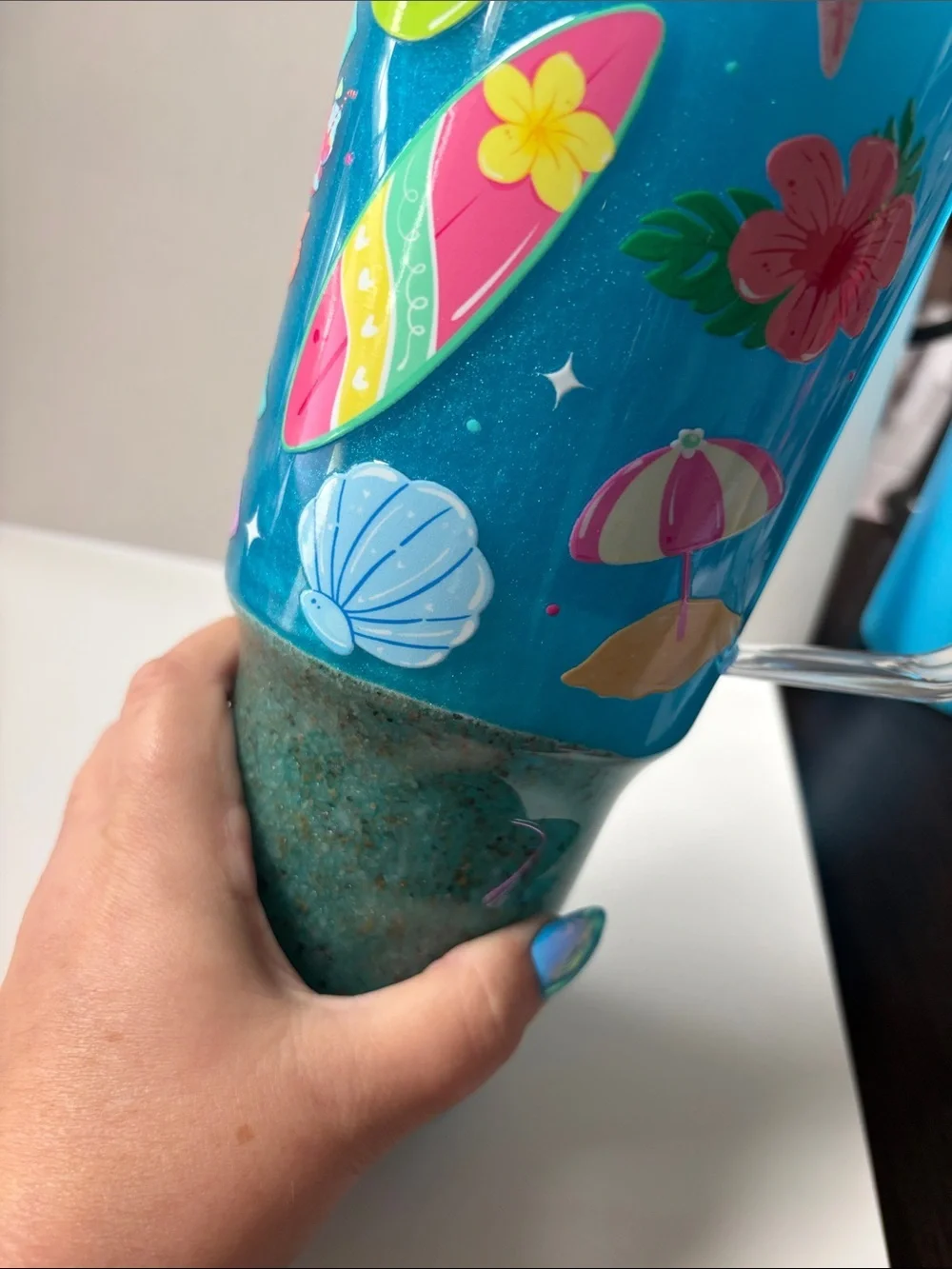 Beach Please 30 oz Beach Fill Acrylic Tumbler w/ Topper